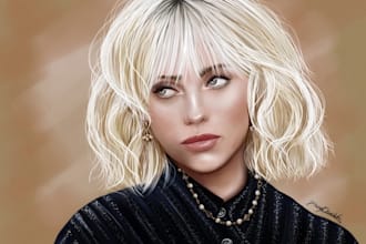 draw celebrities in digital art