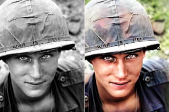 enhance and colorize your old photo professionally