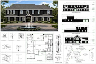 city permit blueprints architect, 2d floor plan, house, patio, adu, garage, deck