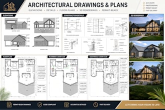city permit blueprints architect, 2d floor plan, house, patio, adu, garage, deck