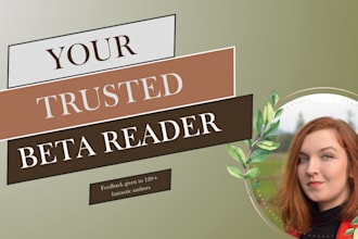 be that fresh pair of eyes and beta read your manuscript