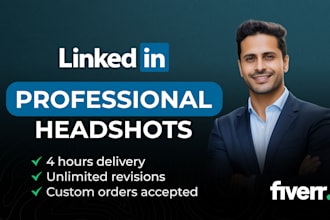 do headshot retouching for linkedin