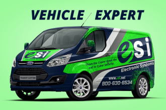 do vehicle wrap design, car wrap design, van wrap design, vehicle wrap, van wrap