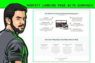 design shopify landing page for high conversion
