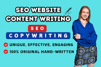 provide professional website content writing with impactful SEO copywriting