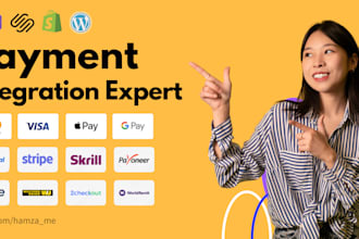 integrate paypal, stripe, skrill, any other payment gateway