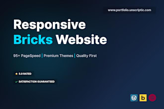 design a professional wordpress website using bricks builder