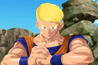 draw you in dragon ball style