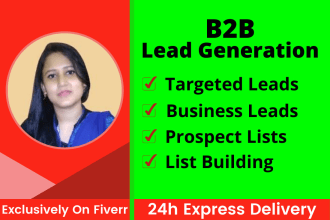 do b2b lead generation and prospect list building accurately