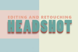 retouch and edit headshots