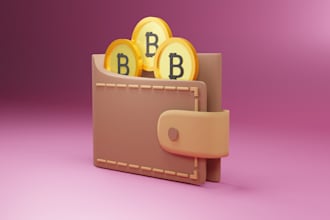 design high res 3d illustrations, texts and icons