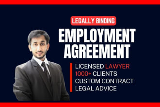 write or review your employment, job, consultant agreement