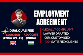 write or review your employment, job, consultant agreement