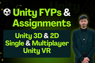 develop unity game projects for your university and fyps