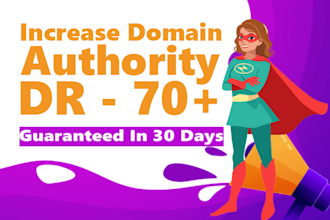 increase ahrefs domain rating DR 70 fast