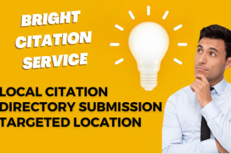 do 200 brightlocal citations and directory submission