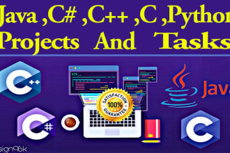 do java  csharp c cpp programming tasks and projects