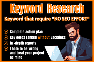 do deep keyword research and create a smart SEO plan for your website