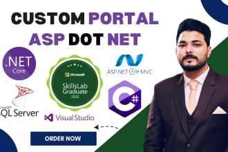 develop custom portal in asp dot net