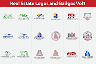 design real estate logo and badge for your business