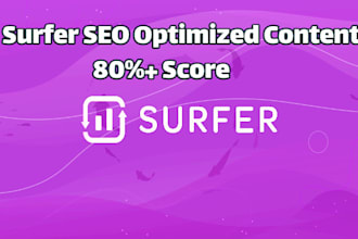 write surfer SEO optimized content with a minimum 80 score