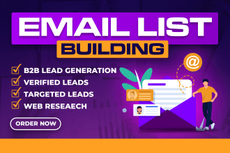 do custom prospects email list building for your campaigns