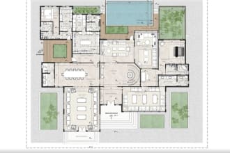 design a master peice plan for your villa