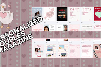 create a couples magazine, which is a unique gift