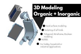 do 3d modeling of organic and inorganic stuff