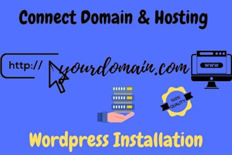connect your domain and hosting to any websites