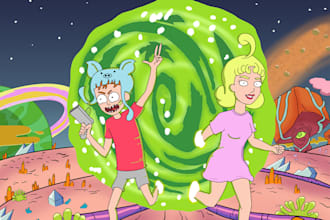 make rick and morty version of your photos