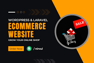do wordpress or laravel ecommerce website online store