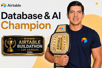 build airtable automation, database and CRM systems with custom API integrations