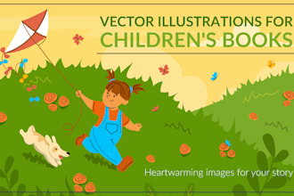 create custom vector illustrations for children books