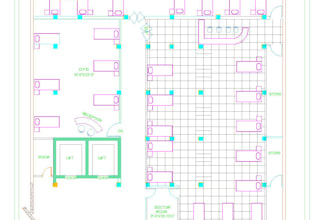 draw  2d architectural floor plan, 2d elevation and 2d house plans