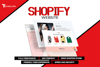 build SEO optimized shopify ecommerce website store