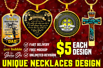 create jewelry necklace design for shineon and gearbubble