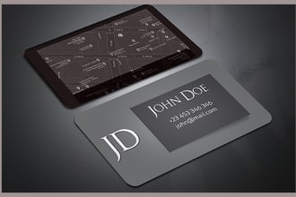 create business card real or google map image