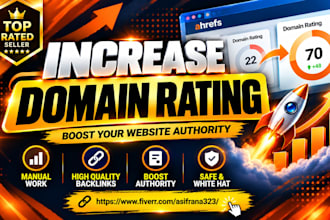 increase ahrefs domain rating dr 70 plus