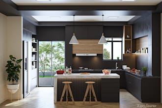create your kitchen with realistic rendering