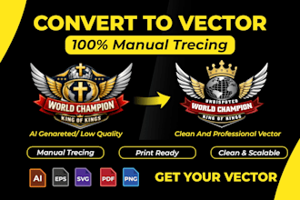 professionally refine and vectorize your ai generated logo