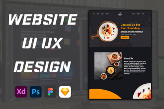 design professional UI, figma design website mockup, game UI