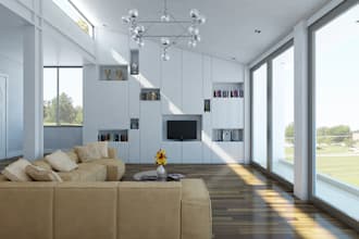 create your living room with realistic rendering