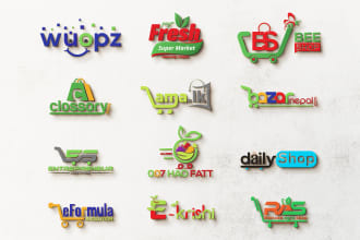 design unique creative logo for e commerce stores