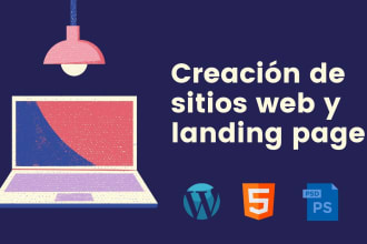 creación de sitios web y landing page