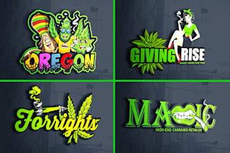 do weed,hemp,marijuana,cannabis kush weed mascot logo