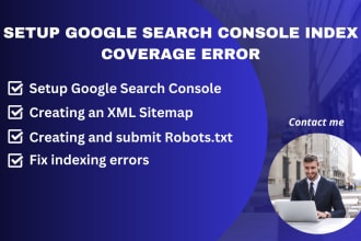 setup google search console index coverage error