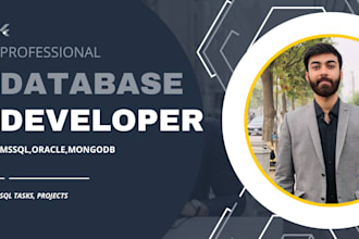 write queries, design and customize databases mssql,oracle