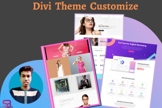 create a wordpress website with divi theme and elementor