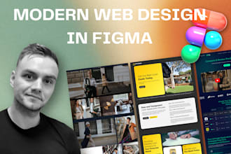 design professional figma website mockup or landing page UI